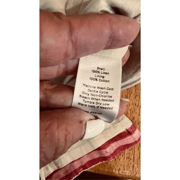 Talbots Multicolor Stripe Linen Pencil Skirt Size 6 - Picture 6 of 9